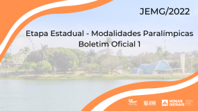Modalidades paralímpicas: Boletim 1 da etapa estadual  já está disponível.