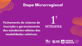 Fique ligado! Fechamento do sistema de inscrição e gerenciamento dos estudantes-atletas da 1ª semana.