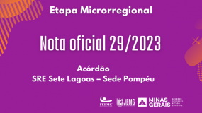 Publicada a Nota Oficial 29/2023 – Acórdão.