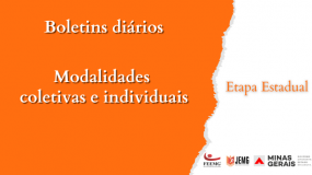 Confira as publicações dos novos boletins das modalidades coletivas e individuais da etapa estadual do JEMG/2023.