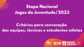 Critérios de convocação para os Jogos da Juventude já estão disponíveis.