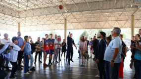 Momento de grande prestígio para os Jogos: Governador Romeu Zema visita o JEMG.