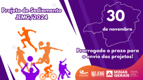 Prorrogado o prazo para envio dos Projetos de Sediamento do JEMG/2024. Prazo vai até o dia 30 de novembro!