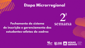 Termina hoje, dia 22, o prazo para inscrição e gerenciamento dos estudantes-atletas na modalidade de xadrez da 2ª semana de execução.