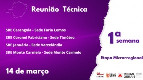 Fique atento! Reuniões técnicas da 1ª semana acontecem na próxima quinta, dia 14 de março.