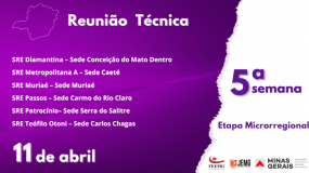 JEMG/2024: Reuniões técnicas da 5ª semana acontecem dia 11 de abril.