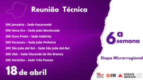 JEMG/2024: Reuniões técnicas da 6ª semana acontecem dia 18 de abril.