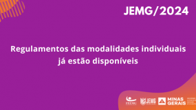 JEMG/2024: Publicado os Regulamentos das modalidades individuais.