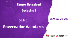 Boletim 1 da etapa estadual já está disponível.