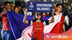 Poucas palavras, muito significado. Estão abertos oficialmente os Jogos Escolares de Minas Gerais, em Governador Valadares.