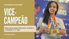 Minas Gerais é vice-campeão nas Paralimpíadas Escolares/2025 com 336 pontos. São quase mil fotos para você curtir e compartilhar.