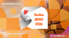 Etapa Microrregional JEMG/2026. Sedes da Regional Triângulo já estão disponíveis.