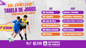 Já estão disponíveis as publicações das tabelas, dos chaveamentos/emparceiramentos e das programações do xadrez da 1ª semana de execução da etapa microrregional do JEMG/2026. Acesse e confira!