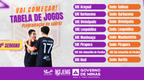 Já estão disponíveis as publicações das tabelas, dos chaveamentos/emparceiramentos e das programações do xadrez da 4ª semana de execução da etapa microrregional do JEMG/2026. Acesse e confira!