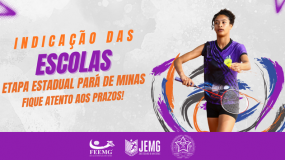 Etapa Estadual II do JEMG/2026, em Pará de Minas. Fique atento aos prazos!