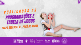 Já está disponível a tabela e a programação das modalidades coletivas da Etapa Estadual II do JEMG/2026 em Pará de Minas. Acesse e confira!